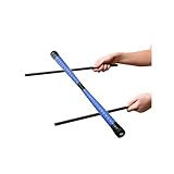 Sport-Thieme Devil Stick-Set | Robuster Einsteiger Devilstick inkl. 2 gummierter Handstäbe | Stabiler Holzkern, Deko-Textilband, Kunstoffkappen | L 60 cm | 280 g | Zufällige Farbauswahl