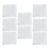 Toddmomy Babywaschlappen und Baumwoll Spucktücher 8 Stück Weiß Wiederverwendbare Stoffwindeln mit Einlagen für Neugeborene und Kleinkinder Praktisch für Alltag