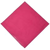 Bandana Halstuch Biker Nikki Tuch Schal Kopftuch Baumwolle Mundschutz Piratentuch (Pink-Uni)
