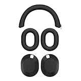 Flexible Silikonhülle für Sony WH1000XM6 Kopfhörer, schützt vor Schweiß und Feuchtigkeit bei intensiven Workouts (schwarz)