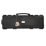 OpTacs Waffenkoffer für Langwaffen - Large 118,9x40,5x16,0cm schwarz Schaumstoffpolsterung Koffer Gewehrkoffer Rifle Case für Airsoft Gewehr Waffe Jagd