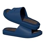 Reflexzonenmassage Hausschuhe Herren Damen Akupressur Offener Spitze Fußsandalen Sommer Duschschuhe Für Paare Zu Hause Lindert Nervenverspannungen Und Schmerzen In Den Füßen(Blue,38/39 EU)