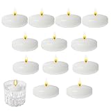 ycezw Schwimmende Kerzen – Schwimmkerzen für kleine Wasserbecken und Wasserdekoration, elegante Tischdekoration – saubere Verbrennung – ideal für Abendessen Valentinstag Weihnachten Hochzeiten
