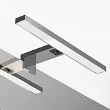 DEELUX LED Spiegellampe Badezimmer mit Schalter,30CM 500LM 5W Spiegelleuchte bad 6000K Kaltweiß Spiegelschrank Beleuchtung 230V,Schminklicht,Schrankleuchte,Wandleuchte Spiegellampe IP44 Wasserdicht