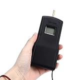 Ejoyous Elektrozaun-Spannungsprüfer, ABS-Kupfermaterial, LCD-Display, 200–15000 V Voltmeter für Landwirtschaftliche Betriebe und Viehzucht (BLACK)
