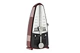 Wittner Metronom Taktell Piccolo Serie 830 - Kunststoffgehäuse - Ohne Glocke - Rubinrot - Mechanisch zum Aufziehen - Keine Batterien erforderlich - Made in Germany