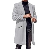 Generisch Wintermantel Herren Lang Dufflecoat - Herren Wintermantel Langer Wollmantel mit Stilmodus für optimale Wärme Bequemlichkeit in kalten Jahreszeiten