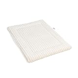 Wallace & Jones | Hundekissen kleine Hunde waschbar, ca. 60 x 45 cm, Hunde Liegematte Cardi, Liegedecke S, Hundematte samtartiges Breitcordstoff, Farbe beige