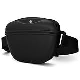 TRIPOLACO Leckerlitasche für Hunde, BPA-freies Silikon Leckerlibeutel für Hunde mit Magnetverschluss, Futterbeutel Hundetraining mit verstellbarem Hüftgurt, 1,67 Tassen, Schwarz