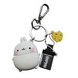 WONDEE Molang [2 in 1] Schlüsselanhänger + USB Stick Lustig 32gb - Cute und Kawai USB Stick Tier Molang mit Schlüsselanhänger Funktion - Geschenke für Kinder, Mädchen und Frauen