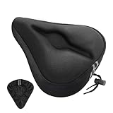 flintronic Sattelbezug Gelüberzug für den Fahrradsitz, Ergonomischer Gel Sattelbezug, Fahrradsattelbezug für wasserdichte Sattel, Damen & Herren, Weich und Bequem, mit Regenschutz - 27 x 25CM