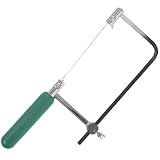 SOLUSTRE Kleiner U Förmige Bügelsäge Metall Holzbearbeitung Handsäge Schmuck Bogensäge mit Ergonomischem Griff und Verstopfungsfreien Zähnen für Präzises Schneiden