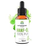 NATURFREUND® Premium Hanföl HOCHDOSIERT Hanfsamenöl Omega 3-6-9 Öl Fettsäuren Naturöl - Made in Germany - 10ml