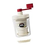 predolo Manueller Eiscrusher, Schneekegelmaschine, Leichter Slushy Maker, Rotierender Eisrasierer für Camping, Party, Hausbar, Weiß Und Rot