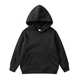 Generisch Hoodie Gr. Jungen für Jungen, Mädchen Kleinkinder Kinder Pullover Für (Black, 13-14 Years)