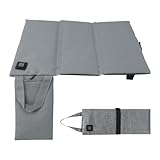 WDKXCN Beheizbares Sitzkissen, Tragbares Faltbares Sitzkissen Beheizbar Outdoor, USB Beheiztes Sitzkissen, Einstellbare Temperatur Heizkissen Akku Kabellos, Leichtes Elektrisches Wärmekissen