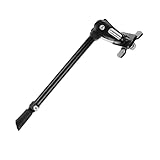 LUOKEKE FahrradstäNder Mountainbike Ständer Parkplatz Stehen Fuß Klammer for 16/20/24/26 Zoll Einstellbare Legierung Fahrrad Seite Unterstützung Reiten Zubehör Fahrrad StäNder(Noir)