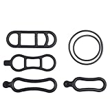 FACAIIO Silikon-Gummiband-Bandage für Fahrrad, Radfahren, Halterungen für Lichter, Werkzeuge, Telefonpumpe am Lenker, für Mountainbikes, Elektro-Falträder, 4/6 Stück