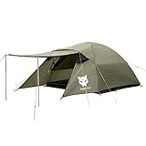 Night Cat 3 Personen Zelte Wasserdichtes Kuppelzelt Campingzelt 2 3 Mann Zelt für Camping Wandern Garten Doppelschicht