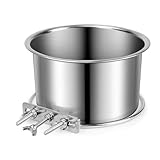 Auslaufsicheres Hundewasser aus Stahl – Tropfschutz für Hunde mit versiegelter schwimmender Scheibe, für Hunde und Katzen, Futternapf für Hunde und Katzen, Käfige und andere, Futterstation