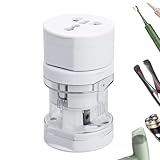 Steckdosenadapter, tragbarer Überspannungsschutzadapter, Konverter und Überspannungsschutzstecker, leicht, für kleine Geräte, Laptops und