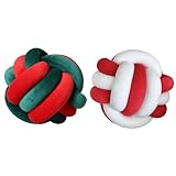 Okeeyseda Knotenförmiges, Kugelförmiges Plüschkissen, Schlafbegleiter, Sofa-Dekorationskissen, Handgewebtes Kissen