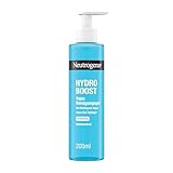 Neutrogena Hydro Boost Aqua Reinigungsgel Parfümfrei, klärende Gesichtsreinigung mit feuchtigkeitsspendender Hyaluronsäure, sanfter Make-up Entferner für alle Hauttypen (200 ml)