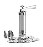 Ibili 792300 Gebäckpistole für Fettgebackenes, Aluminium, Silber