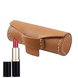 Tragbarer Lippenstifthalter – Aufbewahrungstasche für Lederstempel | Kleiner zylindrischer Lippenbalsamhalter, Lippenstift-Etui für Handtaschen und Kosmetiktaschen für Frauen, mehrfarbig, 1 unité (Lot