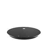 Alessi Plissé MDL16 B - Design Digital-Küchenwaage Aufhängung mit Wandhalterung, aus Thermoplastischem Harz und Gehärtetem Glas, Wiederaufladbare Batterie, Schwarz