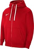 Nike Herren M Nk Flc Park20 Fz Hoodie Sweatshirt, University Red/White/White, S EU
