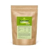 Flohsamen (ganz), in Deutschland abgefüllte Premiumqualität mit besonders hoher Reinheit (99,9%), 1 kg Beutel, ohne Zusatzstoffe, Bonemis®