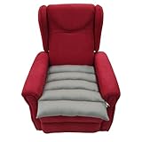 TAKIMED Kissen mit fünf Abschnitten aus silikonisierter Hohlfaser, Antidekubituskissen, orthopädisches Kissen für Sessel, Sesselkissen, handwerkliches Produkt, Made in Italy. (Grau)