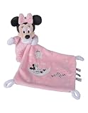 Simba 6315872505 - Disney Minnie Schmusetuch, Glow in the Dark, Mickey Mouse, Plüschspielzeug, ab den ersten Lebensmonaten, Rosa