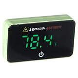 COLLBATH Aquarium-thermometer Aquariumtemperatur Schiffs-wechselstrompumpe Tank Temperatur-thermometer Luft Thermometer Für Reptilienbecken Leistung Wasserthermometer Bahnhof Led Black Abs