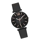 Herren-Analoguhr, Analog-Armbanduhr,Sportuhr - Krankenschwesteruhr, leicht ablesbares Zifferblatt, Sekundenzeiger, atmungsaktives Armband, für Studenten, Damen und Herren