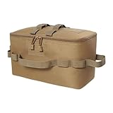 Duroecsain Faltbare Campingtasche, Aufbewahrungstasche für Camping, faltbar – Utensilientasche, Handtaschen für Wochenende und Handtaschen, für Frauen und Männer, Cremefarben, Se référer au descriptif