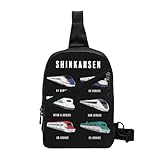 HFDGFJKKL Rucksack Japanischer Shinkansen Bullet Trains Brustträger Männer Schleuderschlinge Brustreise Wandern Tagesrucksack Schulterfestgeschenk