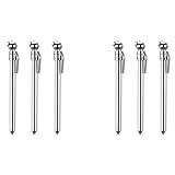 Mauedest 6 StüCke Metall Bleistift Reifen Druck PrüFer 5-50 PSI Universal für Auto Motorrad Fahrrad