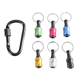 6pcs 1/4inch Hexagon Shank Aluminium Schraubendreher Bithalter Verlängerungsstab Bohrer Schraubadapter Wechseln Der Schlüsselanhänger Tragbar