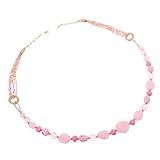 SOIMISS Boho Perlenkette Damen Lang Mehrreihige Retro Halskette aus Harz und Legierung Leichte Vintage Strandkette Im Ethno Stil für Sommer und Pullover