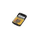 CASIO Tischrechner WM-320MT, 12-stellig, spritzwasser- und staubgeschützt, Steuerberechnung, Solar-/Batteriebetrieb, orange