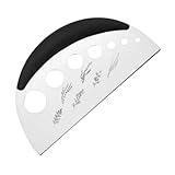 Colcolo Kräuter -Stripper 7 Loch Kräuterschneider, Metall, schnelles Blattstreifen Kräuterschäler für Basilikum -Chard Koriander Rosemary, Schwarz