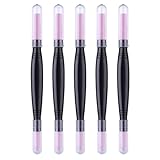 Garneck Doppelköpfiger Nagelhautentferner Stift mit Bimsstein 5 Stück Tragbarer Nagel Schleifpolierer für Reisen und Nagelstudio Wiederverwendbarer Manikürestift für Natürliche Nägel