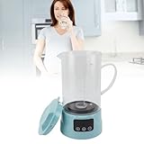 Topyond Wasserstoff Wasserfilterkrug, 1,5 l wiederaufladbarer Wasserreiniger mit 1000-1500 ppb Wasserstoffgenerator, tragbarer Arbeitsplattenspender zur Verbesserung der