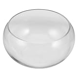 KONTONTY Blumentopf aus Glas runde Behälter Pflanzgefäß saftige Vasen Dekorationsvase Anlage Hydroponisches Pflanzengefäß Wasserpflanzen Vase Pflanzschale dekoratives Aquarium Transparent