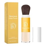 Gesichtspulver | Sonnenschutzpulver SPF | Ölregelpulver | Leichtes Mineralsonnenschutz mit mattem Finish, Reisegröße 8G für -Make -up, empfindliche und ölige Haut