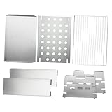 Amosfun Grill Im Freien Elektrischer Grill Platte Grillpfanne Tragbarer Grill Grillbürste Und Schaber Elektrogrills Grillrost Campingkocherständer Toaster Holzkohle Herd Eisen Silver