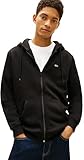 Tommy Jeans Herren TJM Reg Flag Zip Fleece Thru Dm0dm20743 Kapuzenpullover Mit Durchgehendem Reißverschluss, Black (Black), L EU