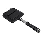 Kukyller Sandwichmaker, gegrillte Sandwich- und Panini-Maker-Pfanne mit antihaftbeschichteten Platten, doppelseitige Grillkäse-Bratpfanne für die Heimküche, Kantenversiegelung abnehmbar